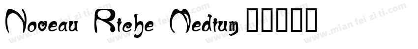 Noveau Riche Medium字体转换